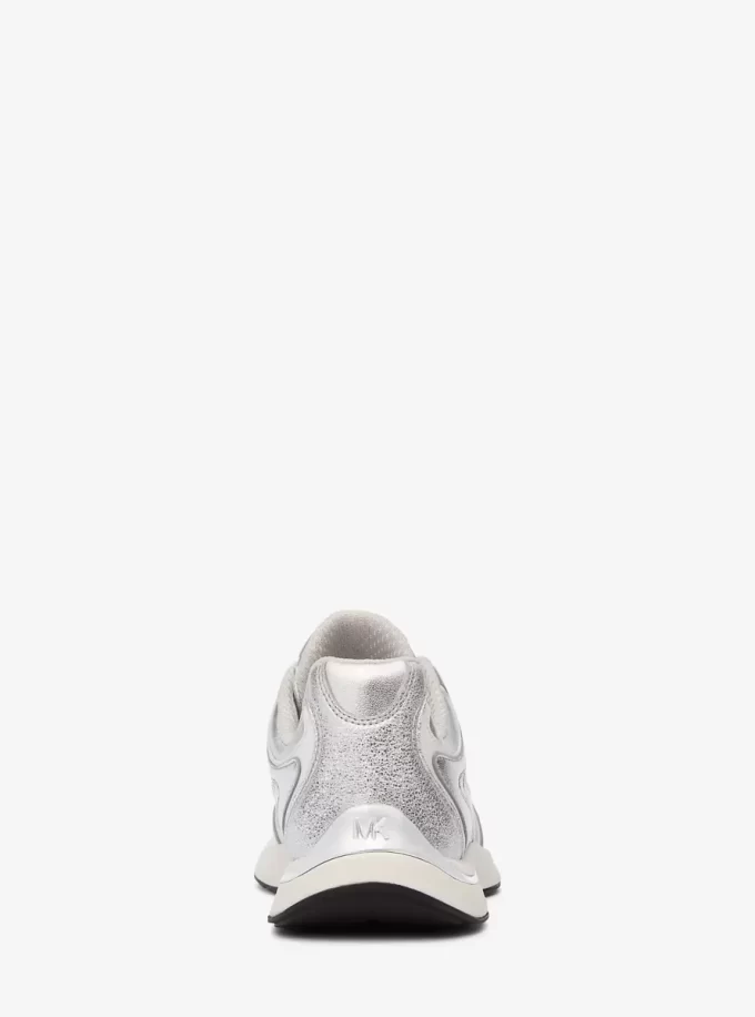 Riley Metallic Leather Trainer