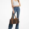 Romee Große Tragetasche aus Leder mit charakteristischem Logo Romee Große Tragetasche aus Leder mit charakteristischem Logo