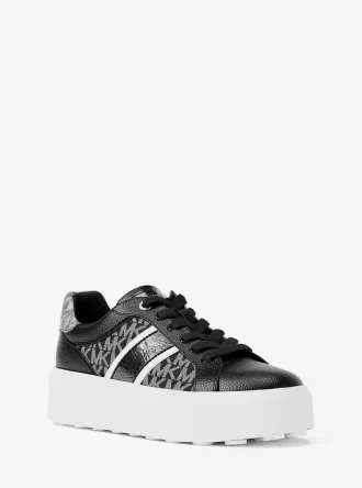 Romey Signature Logo Stripe Plateau-Sneaker