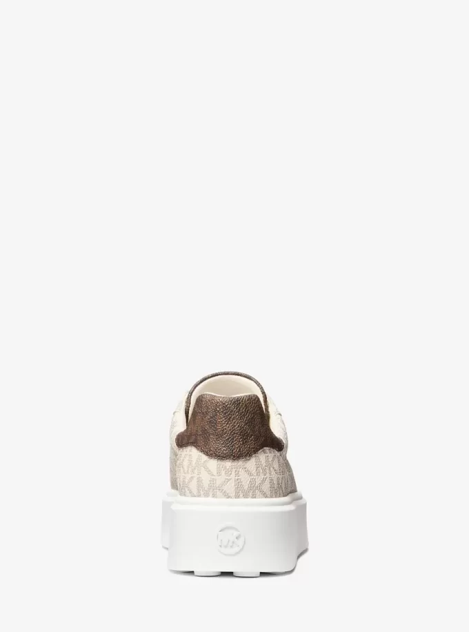 Romey Two-Tone Logo Platform Sneaker Romey Two-Tone Logo Platform Sneaker