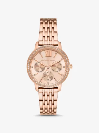 Roségoldfarbene Melissa Pavé-Armbanduhr