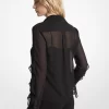 Rüschenbluse aus Georgette