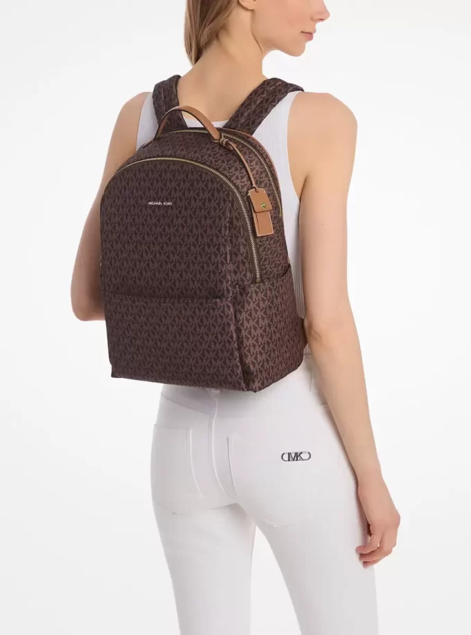 Sable Rucksack mit großem, aufgedrucktem Logo