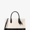 Scarlett Medium Logo Jacquard Satchel