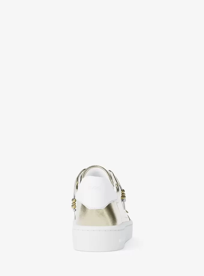 Scotty Sneaker aus verziertem Metallic-Leder Scotty Sneaker aus verziertem Metallic-Leder