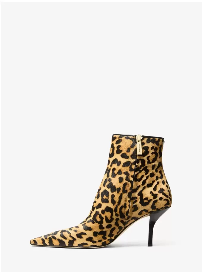 Selina Stiefelette aus Kalbsfell mit Leopardenmuster
