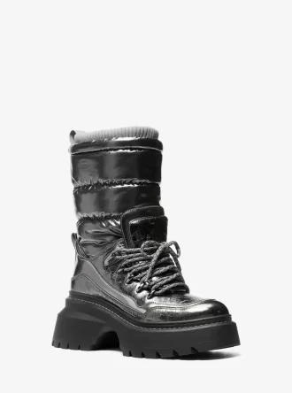 Shiloh Metallic Mixed-Media Boot