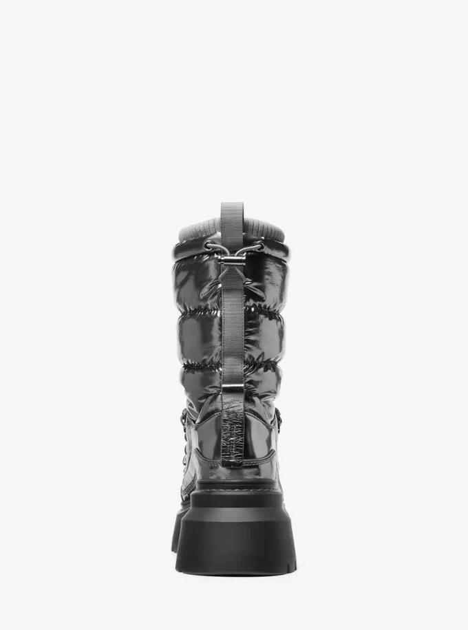 Shiloh Metallic Mixed-Media Boot