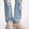 Shiloh Nubuk- und Kunstfell-Plateau-Stiefel