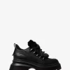 Shiloh Plateau-Stiefel aus Leder und Kunstfell