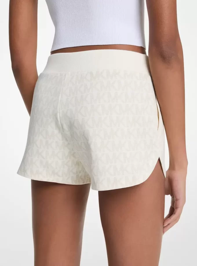 Shorts aus Baumwollmischgewebe mit Logoprint Shorts aus Baumwollmischgewebe mit Logoprint