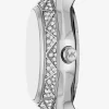 Silberfarbene Mini-Armbanduhr „Raquel Pavé“. Silberfarbene Mini-Armbanduhr „Raquel Pavé“.