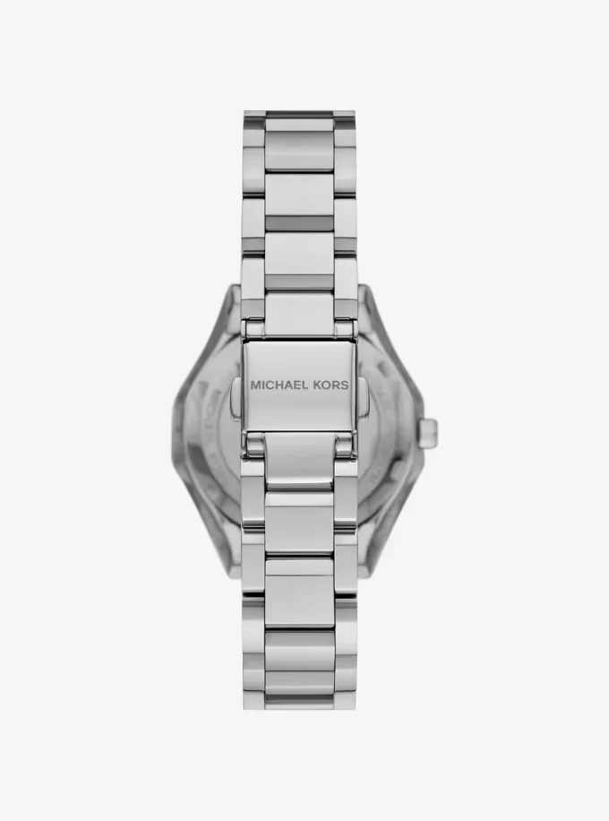 Silberfarbene Mini-Armbanduhr „Raquel Pavé“. Silberfarbene Mini-Armbanduhr „Raquel Pavé“.