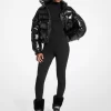 Ski-Steigbügelleggings mit Logo-Prägung aus Jacquard-Gewebe