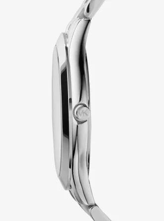 Slim Runway silberfarbene Uhr