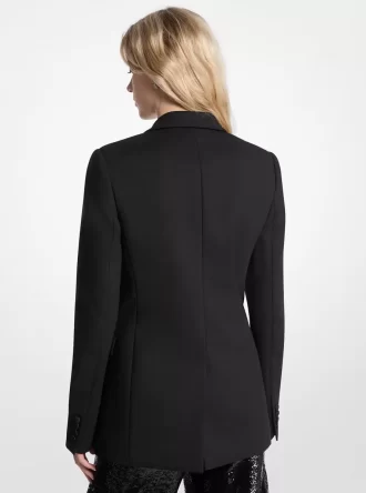 Smokingblazer aus Twill