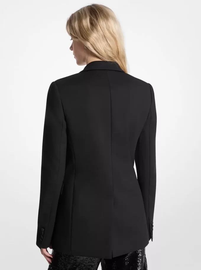 Smokingblazer aus Twill