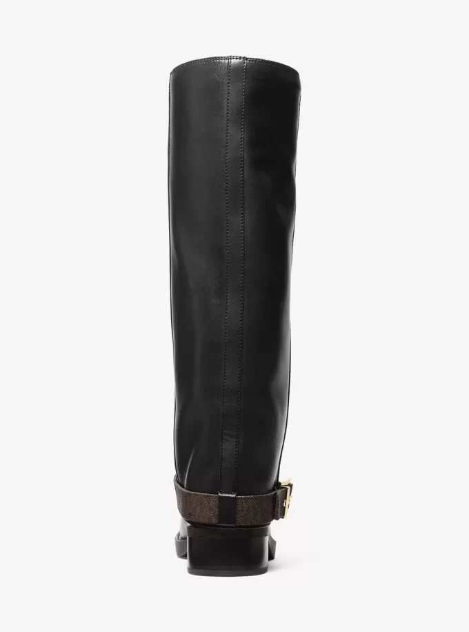 Stiefel aus Colby-Leder mit charakteristischem Logo