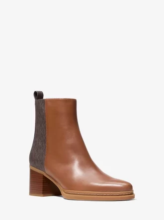 Stiefel aus Lex-Leder und mit charakteristischem Logo