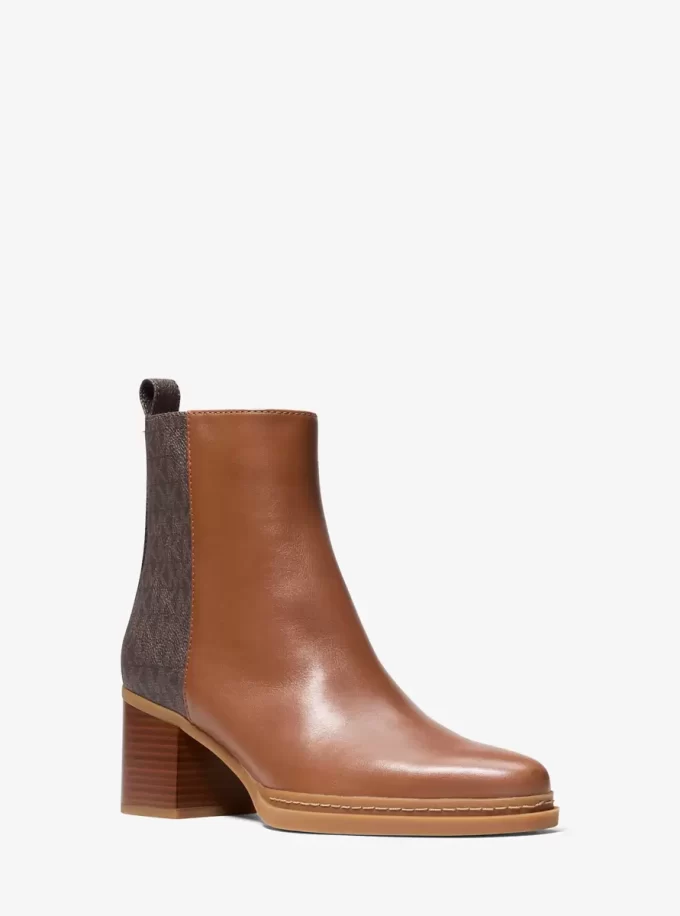 Stiefel aus Lex-Leder und mit charakteristischem Logo