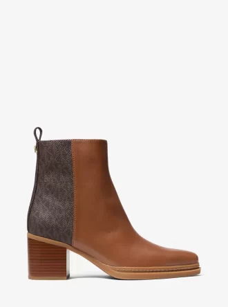 Stiefel aus Lex-Leder und mit charakteristischem Logo
