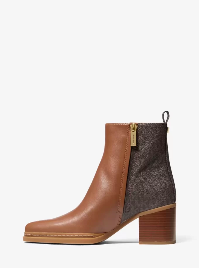 Stiefel aus Lex-Leder und mit charakteristischem Logo