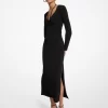 Stretch-Midikleid aus mattem Jersey Stretch-Midikleid aus mattem Jersey