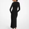 Stretch-Midikleid aus mattem Jersey Stretch-Midikleid aus mattem Jersey