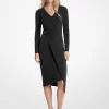Stretch-Wickelkleid aus mattem Jersey Stretch-Wickelkleid aus mattem Jersey