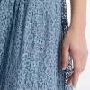 Stufenkleid aus floraler Spitze