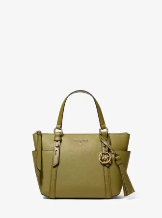 Sullivan Kleine Tragetasche aus Saffiano-Leder mit Reißverschluss