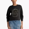 Sweatshirt aus Baumwollmischgewebe mit Logoverzierung