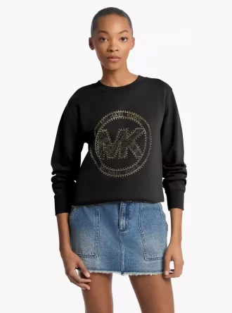 Sweatshirt aus Baumwollmischgewebe mit Logoverzierung