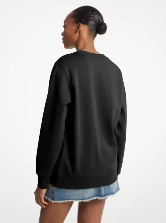 Sweatshirt aus Baumwollmischgewebe mit Logoverzierung