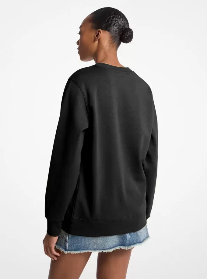 Sweatshirt aus Baumwollmischgewebe mit Logoverzierung