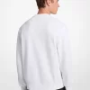 Sweatshirt mit Grafiklogo aus Baumwollmischgewebe, Rundhalsausschnitt
