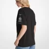 T-Shirt aus Baumwoll-Leinen-Mischgewebe, das den Hunger stoppt