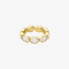 Tennisring mit Edelmetallplattierung und Zirkonia