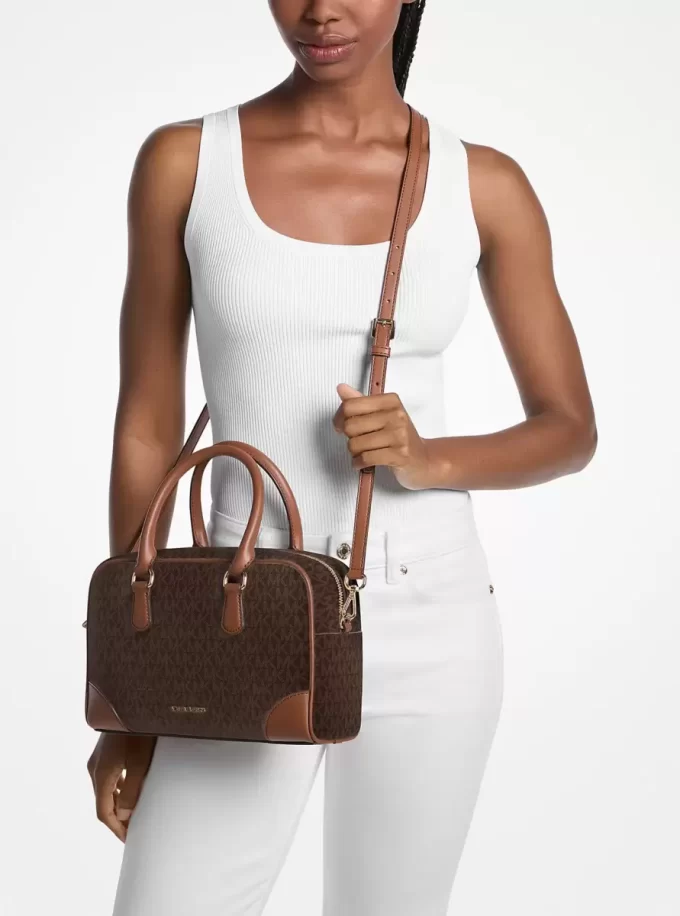 Thompson Medium Signature Logo Satchel Thompson Medium Signature Logo Satchel