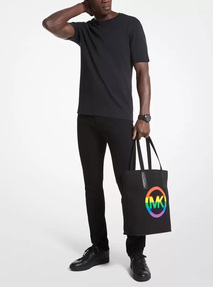 Tragetasche aus Baumwolle mit PRIDE-Regenbogenlogo