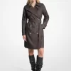 Trenchcoat aus Baumwollmischgewebe mit charakteristischem Logo und Gürtel