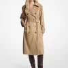Trenchcoat aus Baumwollmischgewebe mit Gürtel Trenchcoat aus Baumwollmischgewebe mit Gürtel