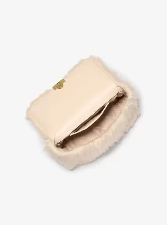 Tribeca Große Schultertasche aus Kunstfell
