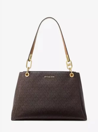 Trisha Große Logo-Schultertasche