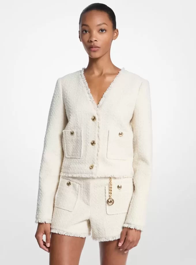Tweedjacke mit Wimpernmuster Tweedjacke mit Wimpernmuster