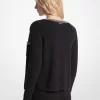 Verzierte Strickjacke aus Nylonmischgewebe Verzierte Strickjacke aus Nylonmischgewebe
