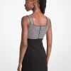 Verziertes Minikleid aus Stretch-Viskose Verziertes Minikleid aus Stretch-Viskose