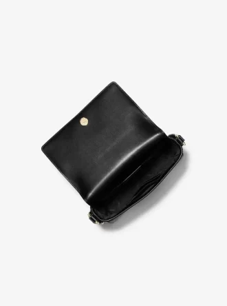 Vincent kleine Umhängetasche aus Saffiano-Leder mit Kartenetui mit Logo