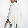 Wendbarer Poncho aus Baumwollmischgewebe mit Logo und Reißverschluss