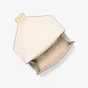 Whitney Medium Schultertasche mit charakteristischem Logo und Metallic-Elementen Whitney Medium Schultertasche mit charakteristischem Logo und Metallic-Elementen